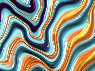 Beautiful abstract cover for art projects, cards, business, posters. 3D illustration, computer-generated fractal