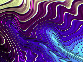 Beautiful abstract cover for art projects, cards, business, posters. 3D illustration, computer-generated fractal