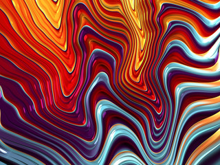 Beautiful abstract cover for art projects, cards, business, posters. 3D illustration, computer-generated fractal