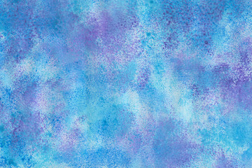 Acrylic colorful abstract background with waves and strokes on white paper background. Trendy look. Chaotic abstract organic design.