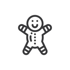 Gingerbread vector icon
