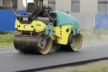 asphalt rink in action