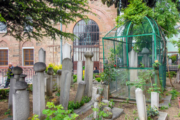 Bursa, Turkey, 29 April 2012: Uftade Mosque, Tombs