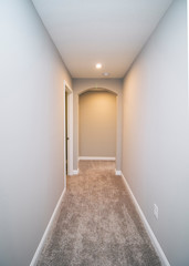 A blank empty hallway