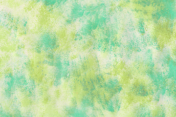 Acrylic colorful abstract background with waves and strokes on white paper background. Trendy look. Chaotic abstract organic design.