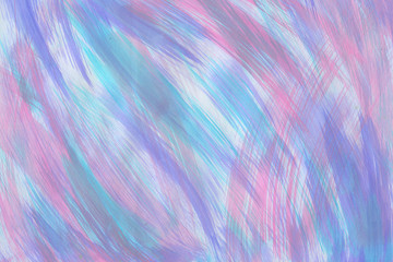 Acrylic colorful abstract background with waves and strokes on white paper background. Trendy look. Chaotic abstract organic design.