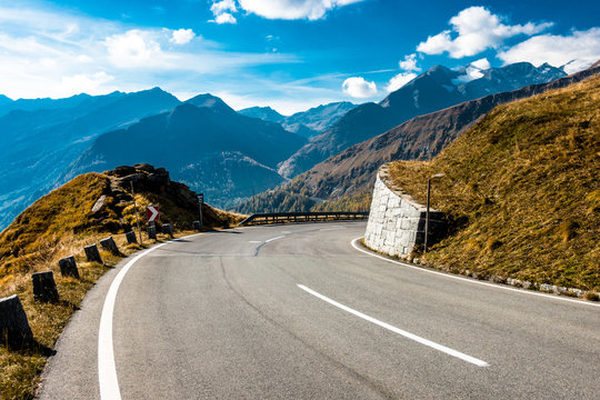 country road - european alps
