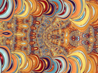 Beautiful abstract background for art projects, cards, business, posters. 3D illustration, computer-generated fractal