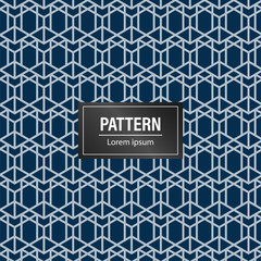 Fototapeta premium Geometric pattern background. Minimal and modern blue background