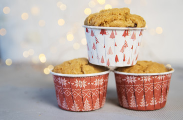 Chrismas mini cake ,on the light background