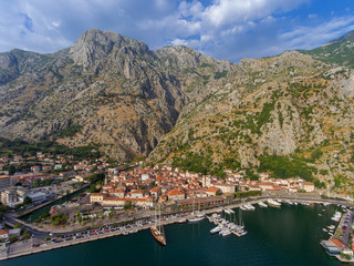 Fototapeta na wymiar Aerial view of Bay of Kotor