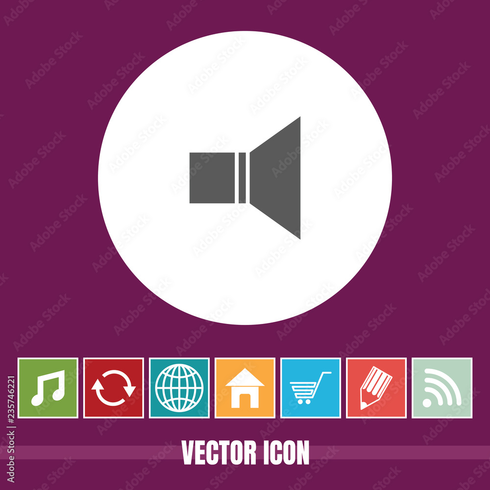 Poster very useful vector icon of volume with bonus icons very useful for mobile app, software & web