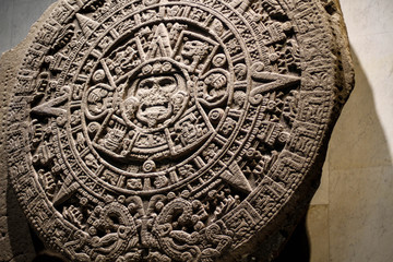 Mayan or aztec statue