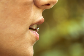 Il piercing sulla lingua