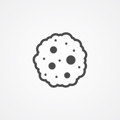 Cookie vector icon sign symbol