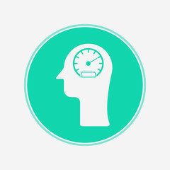 Speedometer vector icon sign symbol