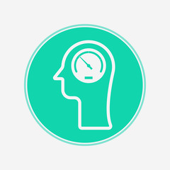 Speedometer vector icon sign symbol