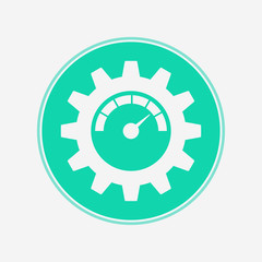 Speedometer vector icon sign symbol