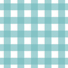 Seamless vector plaid, check pattern blue and white. Design for wallpaper, fabric, textile, wrapping. Simple background