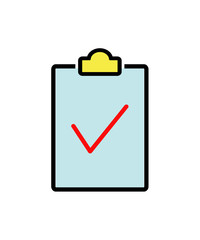 Clipboard icon. vector illustration