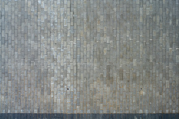 Pattern of gray rectangular paving stones