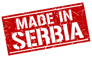 made in Serbia stamp