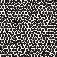 Seamless irregular lines vector mosaic pattern. Abstract chaotic tessellation texture