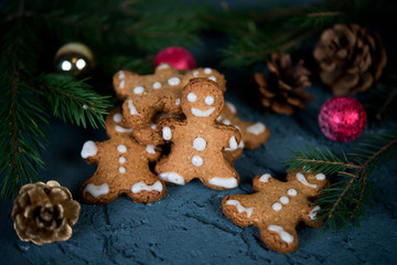 Christmas cookies gingerbread men