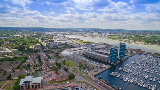 Gillingham Marina From Above