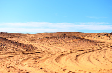 View of Sinai desert in Egypt