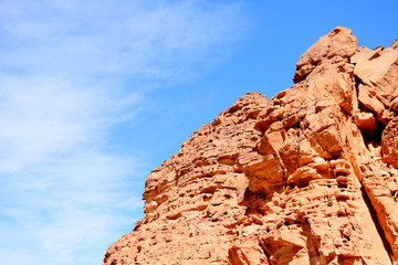 View of Sinai mountains in Egypt