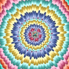 Beautiful abstract background for art projects, cards, business, posters. 3D illustration, computer-generated fractal