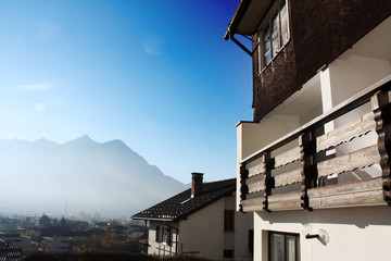 Landscape with house in Austria