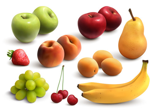 Fruits Realistic Set