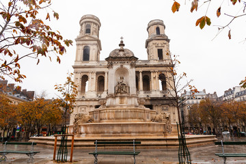 Europe, France, Paris place Sain Suplice