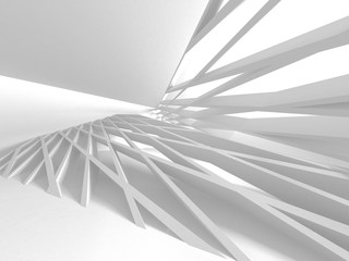 Abstract Modern White Architecture Background