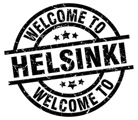welcome to Helsinki black stamp