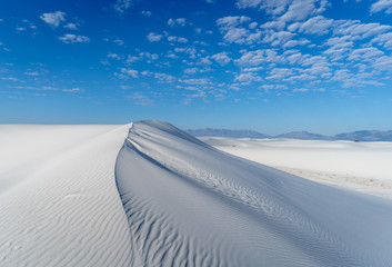 Fototapeta na wymiar Ridges along the White Sand Dune