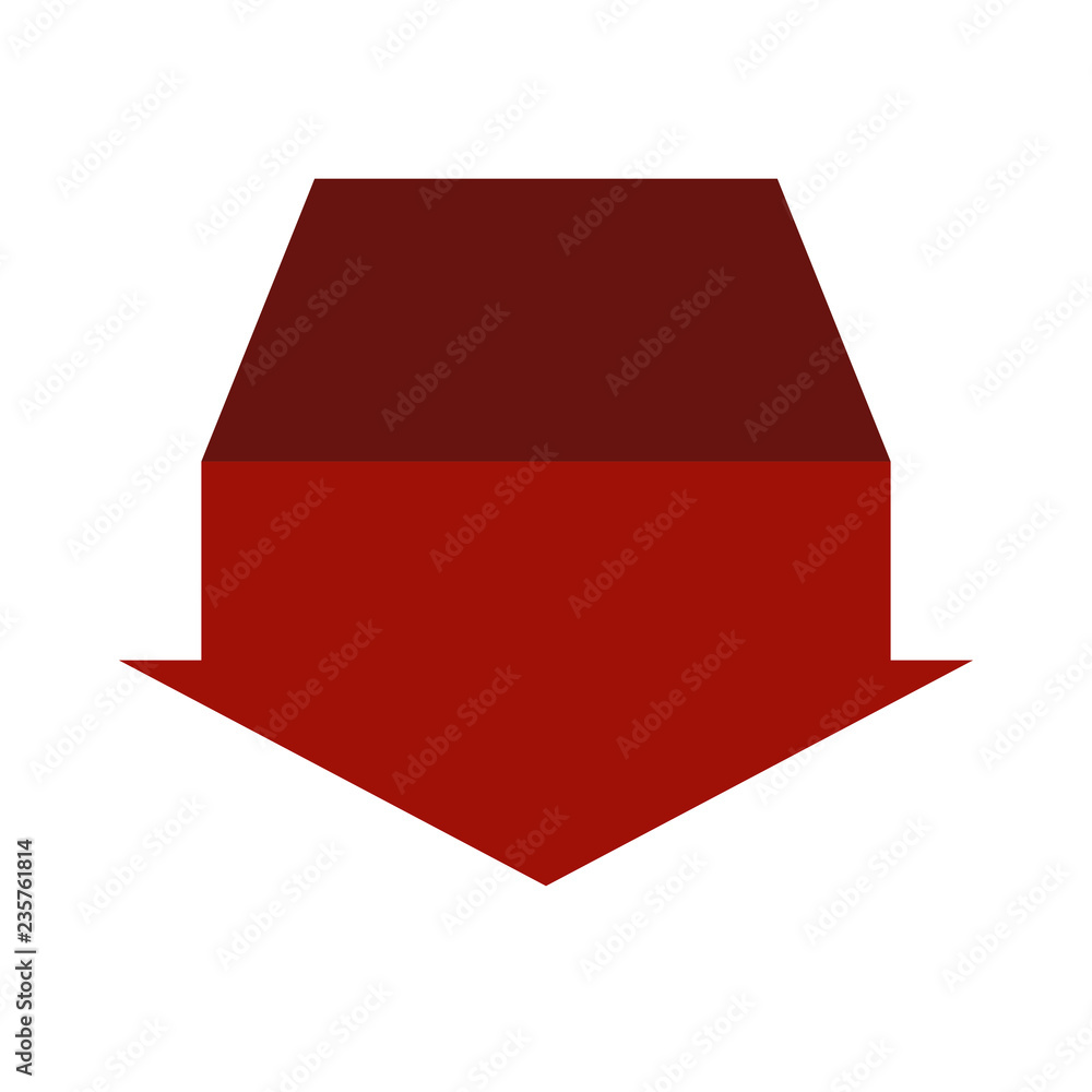 Poster arrow interface web icon