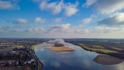 drone sur la Loire en Anjou