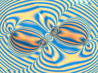 Beautiful abstract background for art projects, cards, business, posters. 3D illustration, computer-generated fractal