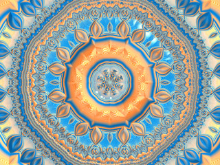 Beautiful abstract background for art projects, cards, business, posters. 3D illustration, computer-generated fractal