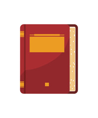 text book isolated icon