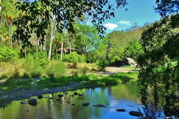 Fototapeta na wymiar rivière dans une vallée Australie