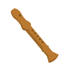 flute instrument musical icon