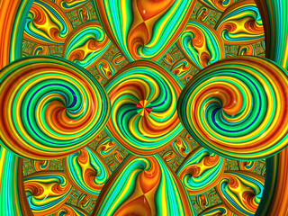 Beautiful abstract background for art projects, cards, business, posters. 3D illustration, computer-generated fractal