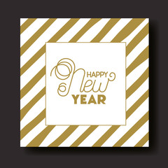 square frame with happy new year lettering