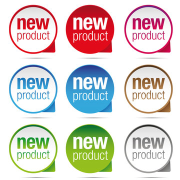 New Product Label Badge Set