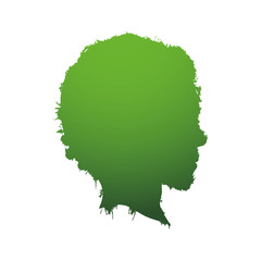 man head profile ecology icon