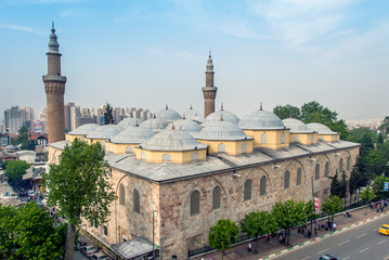 Bursa, Turkey, 29 April 2012: Ulu Mosque - obrazy, fototapety, plakaty